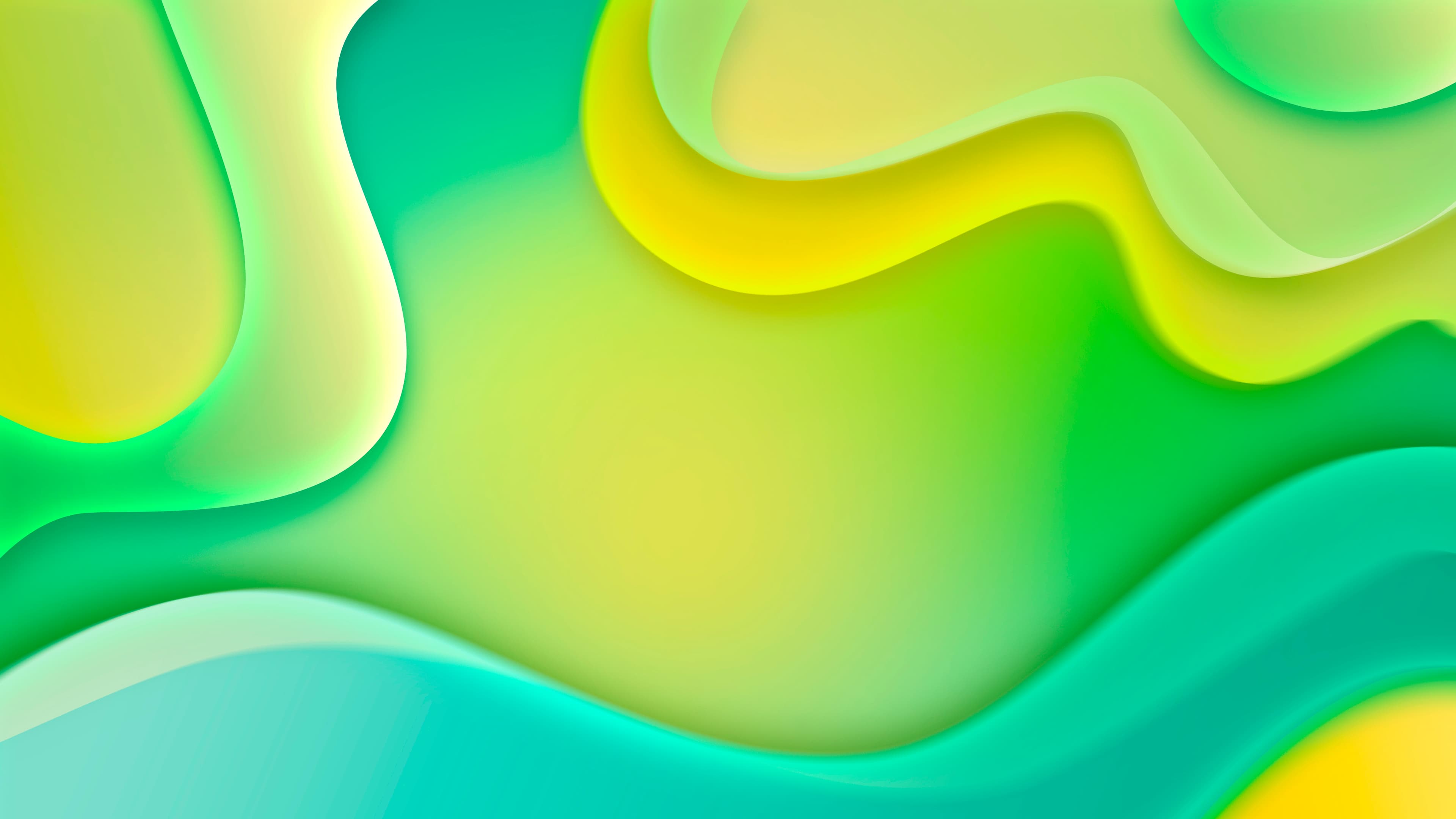 flat wave green background